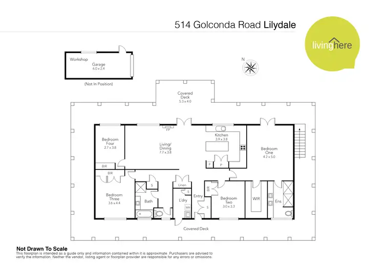 Floorplan of Homely house listing, 514 Golconda Road, Lilydale TAS 7268