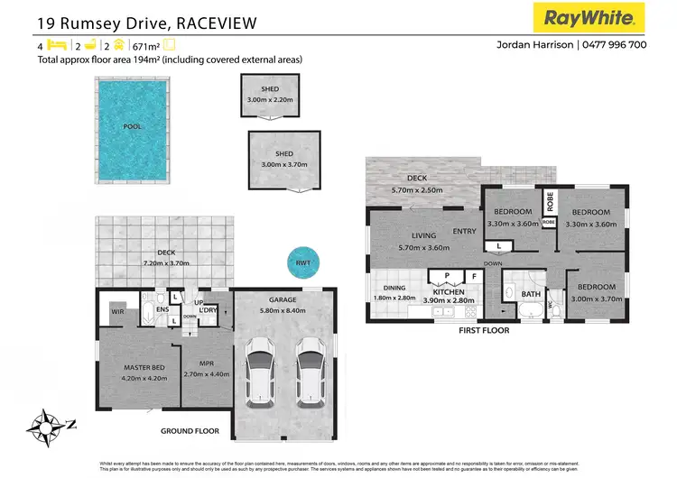 Floorplan of Homely house listing, 19 Rumsey Drive, Raceview QLD 4305