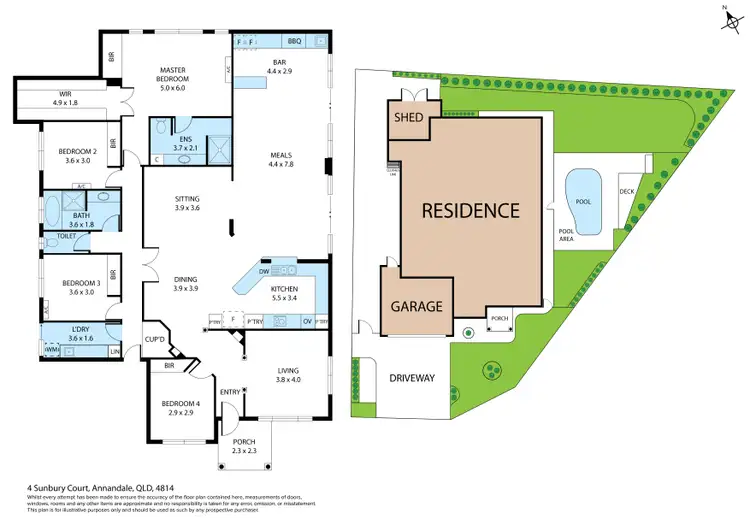Floorplan of Homely house listing, 4 Sunbury Court, Annandale QLD 4814