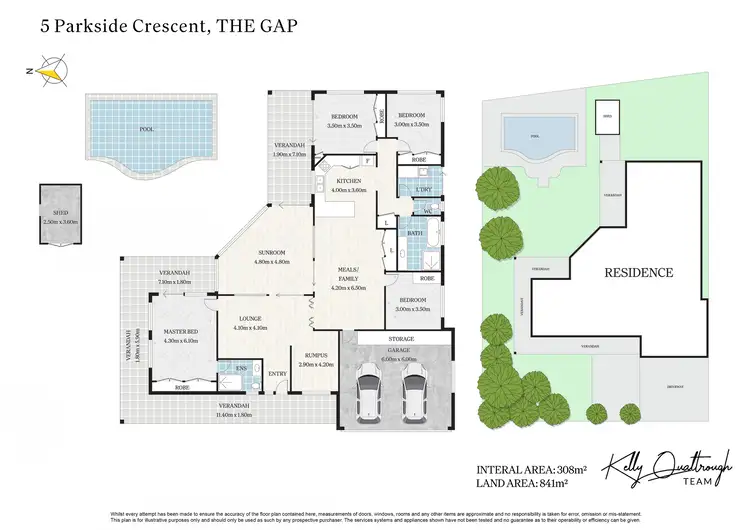 Floorplan of Homely house listing, 5 Parkside Crescent, The Gap QLD 4061