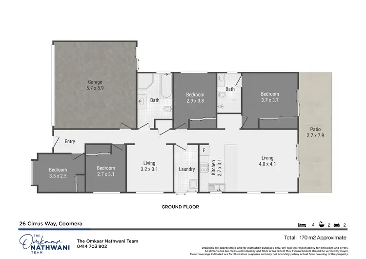 Floorplan of Homely house listing, 26 Cirrus Way, Coomera QLD 4209