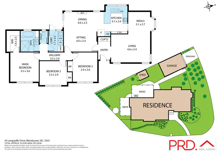 Floorplan of Homely house listing, 45 Langstaffe Drive, Wendouree VIC 3355