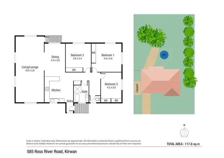 Floorplan of Homely house listing, 585 Ross River Road, Kirwan QLD 4817