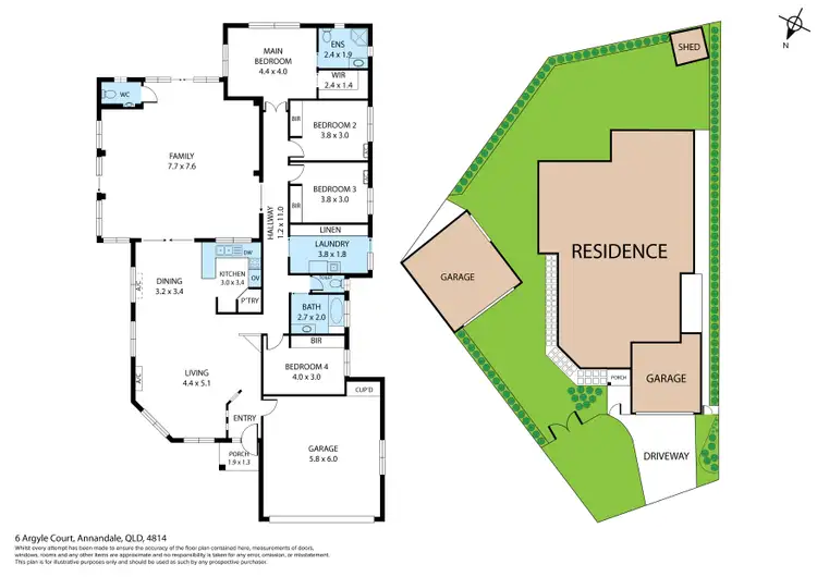 Floorplan of Homely house listing, 6 Argyle Court, Annandale QLD 4814