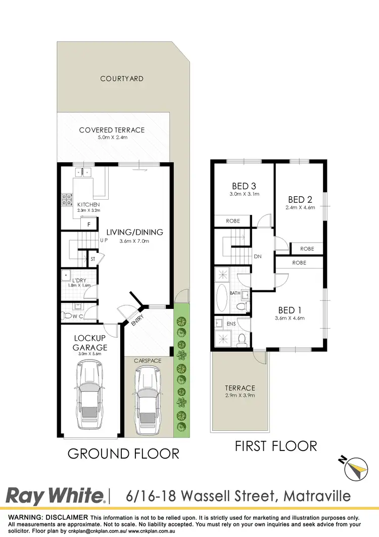 Floorplan of Homely townhouse listing, 6/16-18 Wassell Street, Matraville NSW 2036
