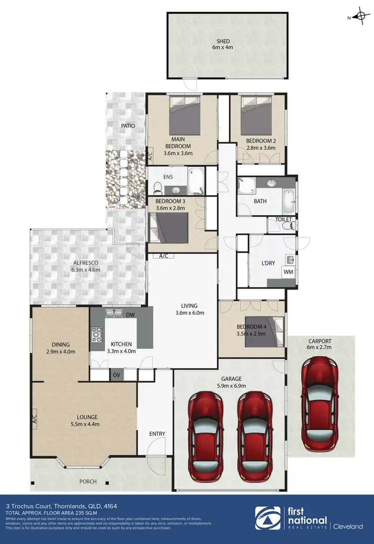 Floorplan of Homely house listing, 3 Trochus Court, Thornlands QLD 4164