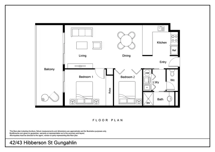 Floorplan of Homely apartment listing, 42/43 Hibberson St, Gungahlin ACT 2912