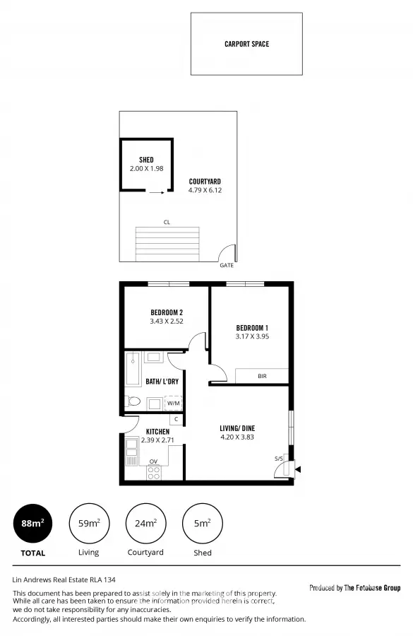 Floorplan of Homely unit listing, 4/229 South Road, Mile End SA 5031