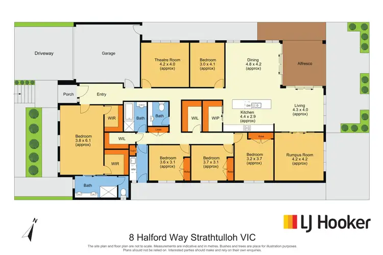 Floorplan of Homely house listing, 8 Halford Way, Strathtulloh VIC 3338