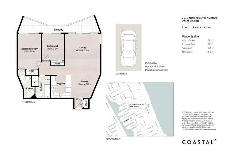 Floorplan of Homely unit listing, 20/2 Nineteenth Avenue, Palm Beach QLD 4221