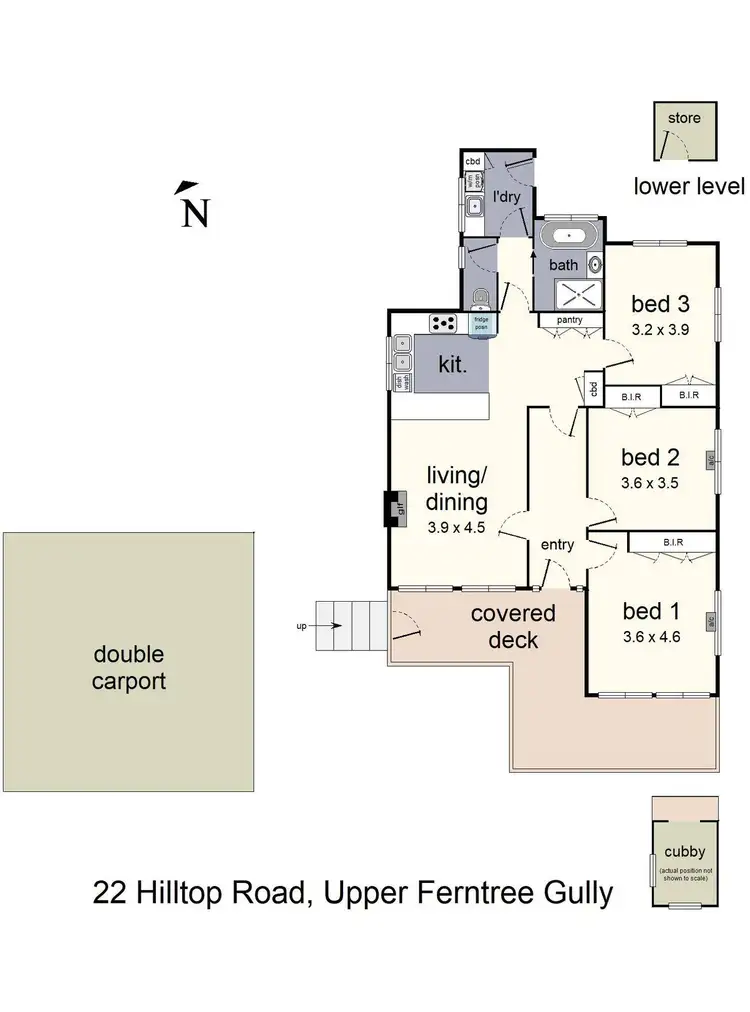 Floorplan of Homely house listing, 22 Hilltop Road, Upper Ferntree Gully VIC 3156