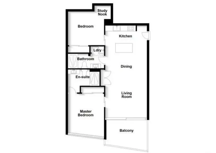 Floorplan of Homely apartment listing, 809/38 High Street, Toowong QLD 4066