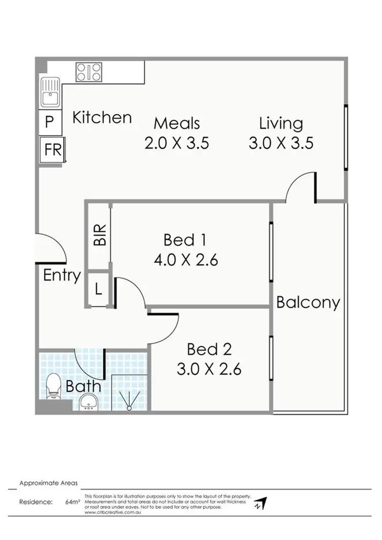 Floorplan of Homely apartment listing, 59/31 Wellington Street, Mosman Park WA 6012