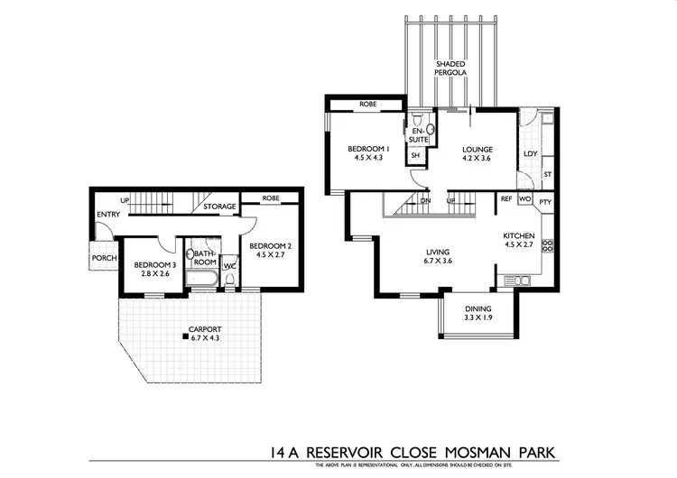 Floorplan of Homely house listing, 14a Reservoir Close, Mosman Park WA 6012