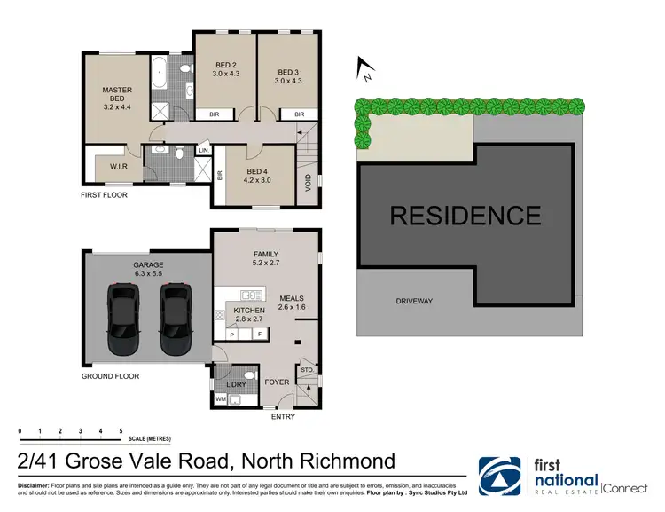 Floorplan of Homely townhouse listing, 2/41 Grose Vale Road, North Richmond NSW 2754