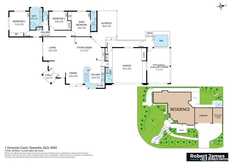 Floorplan of Homely house listing, 1 Donovan Ct, Tewantin QLD 4565