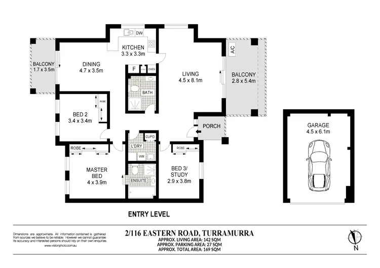 Floorplan of Homely apartment listing, 2/116-120 Eastern Road, Turramurra NSW 2074