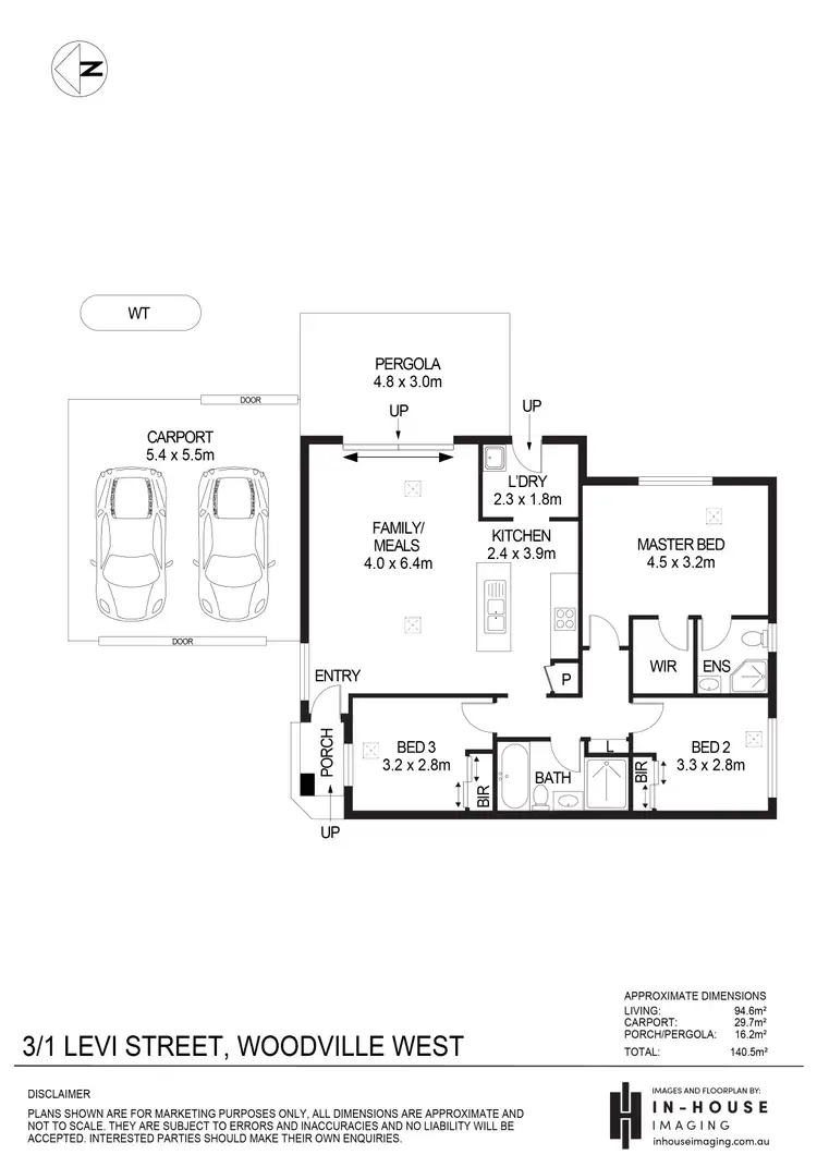 Floorplan of Homely house listing, 3/1 Levi Street, Woodville West SA 5011