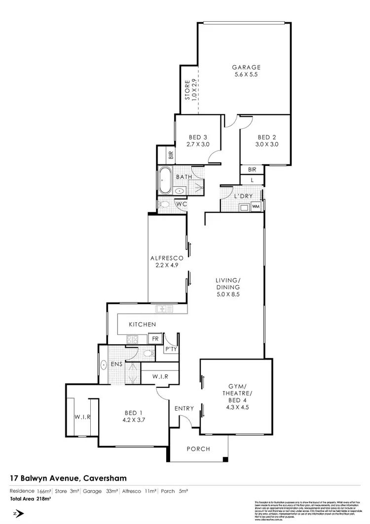 Floorplan of Homely house listing, 17 Balwyn Avenue, Caversham WA 6055