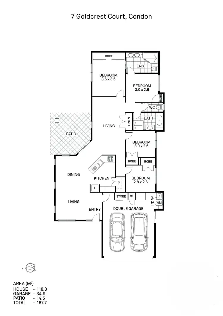 Floorplan of Homely house listing, 7 Goldcrest Court, Condon QLD 4815