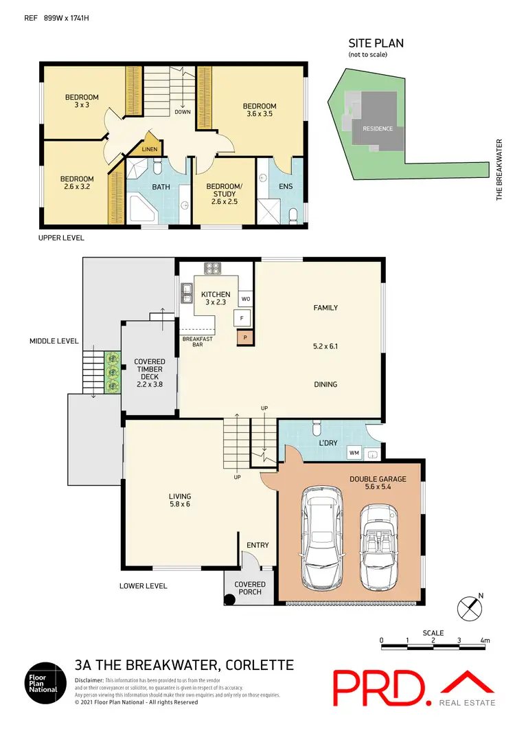 Floorplan of Homely house listing, 3a The Breakwater, Corlette NSW 2315