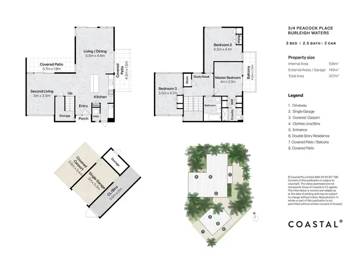 Floorplan of Homely villa listing, 3/4 Peacock Place, Burleigh Waters QLD 4220