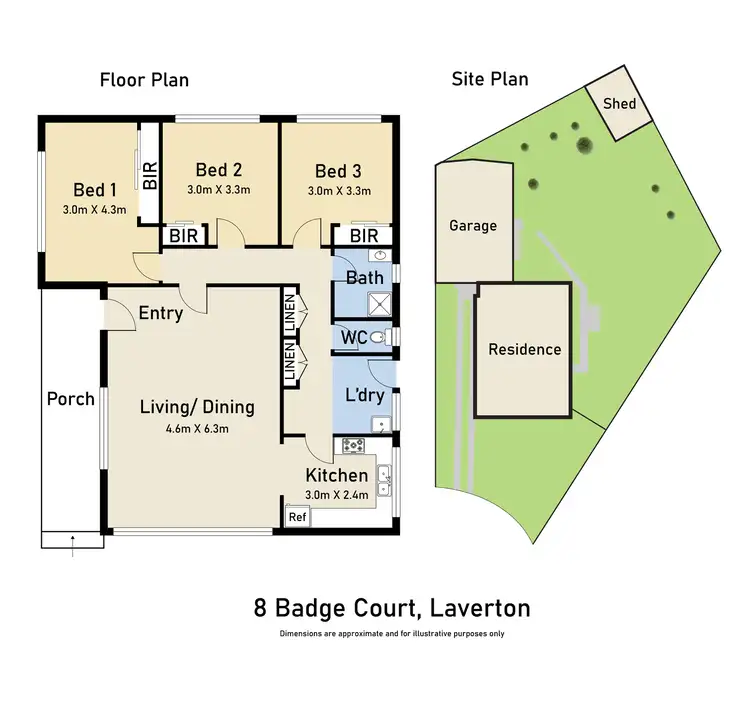 Floorplan of Homely house listing, 8 Badge Court, Laverton VIC 3028