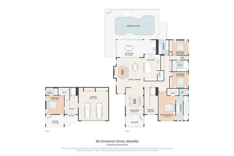 Floorplan of Homely house listing, 45 Cinnamon Drive, Glenella QLD 4740