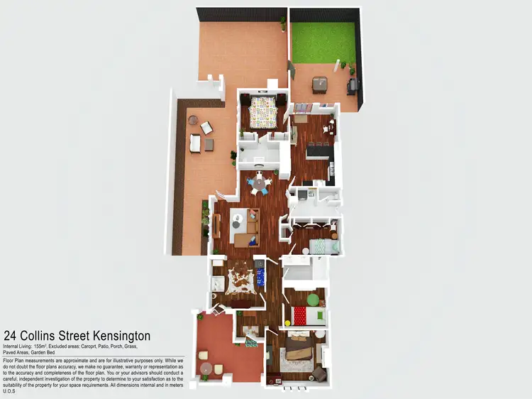 Floorplan of Homely house listing, 24 Collins Street, Kensington WA 6151