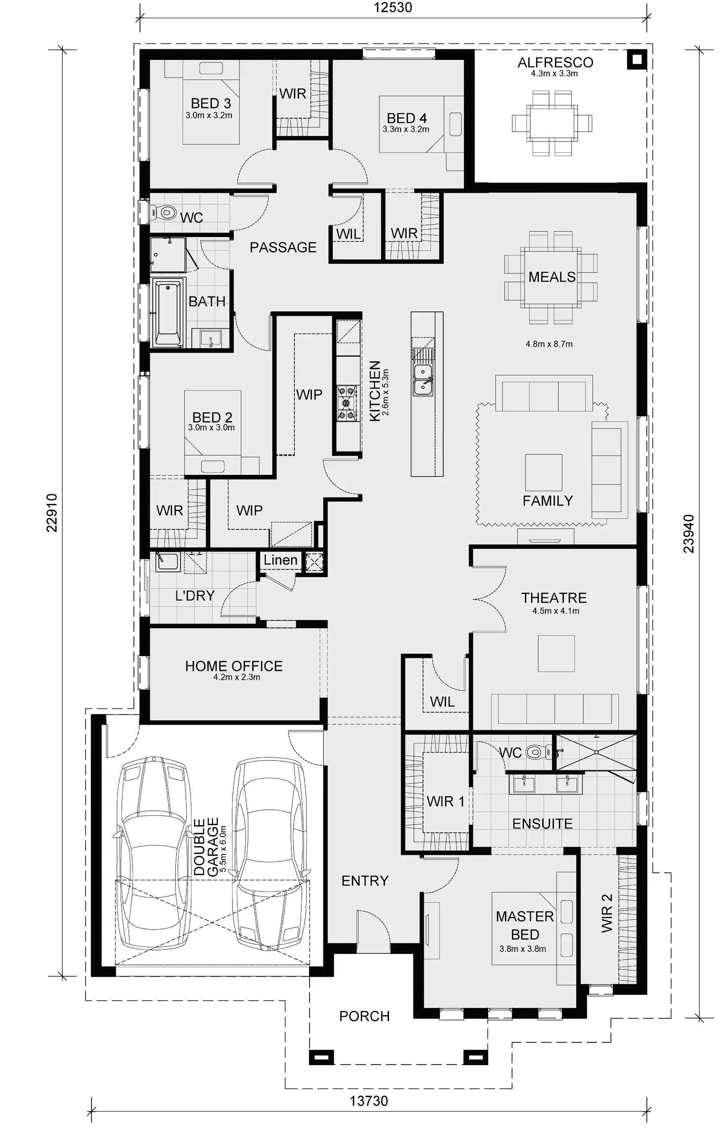 Floorplan of Homely house listing, Lot 1635 Willow, Gisborne VIC 3437