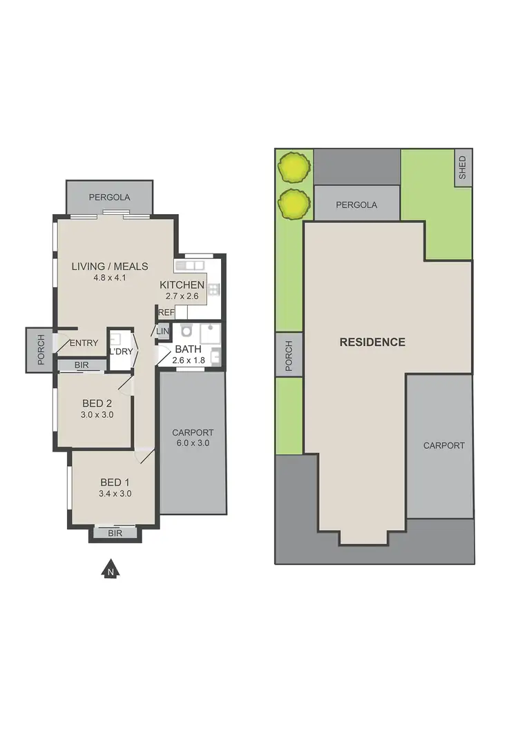Floorplan of Homely unit listing, 1/39 Ovens Circuit, Whittlesea VIC 3757