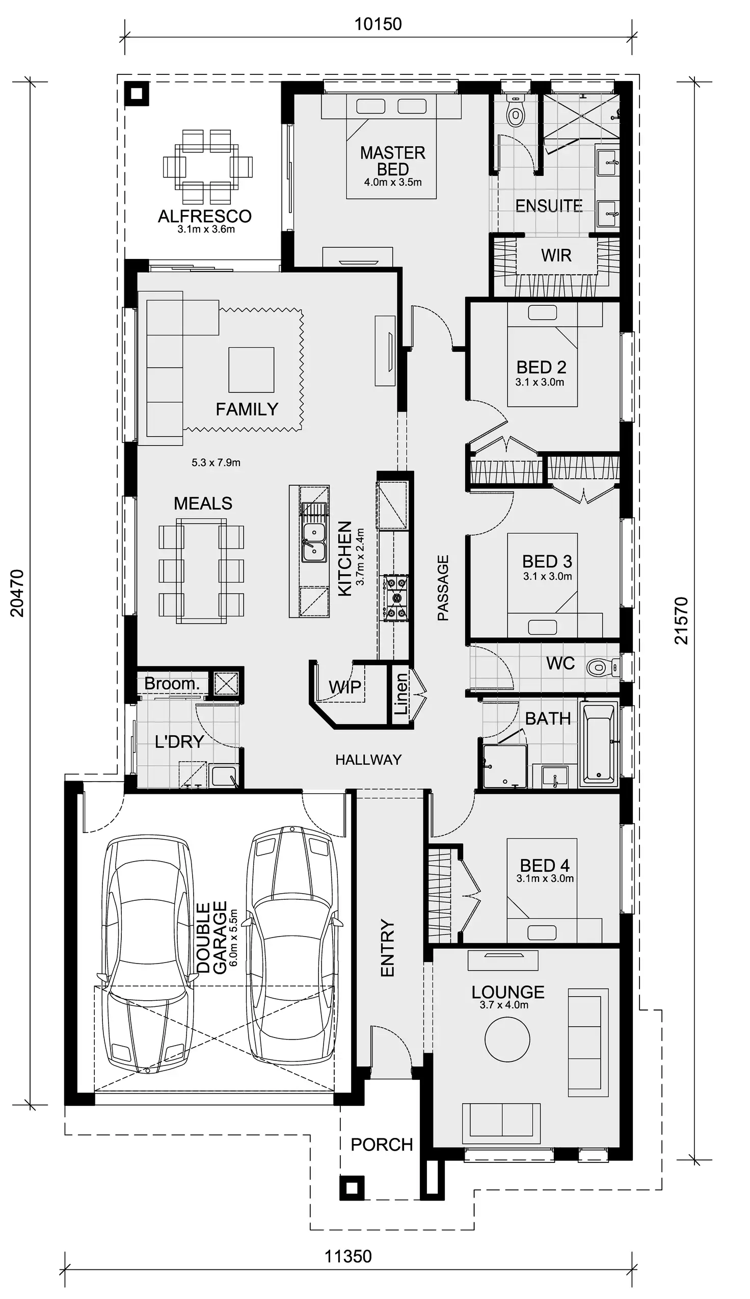 Floorplan of Homely house listing, Lot 3924 Riverwalk, Werribee VIC 3030
