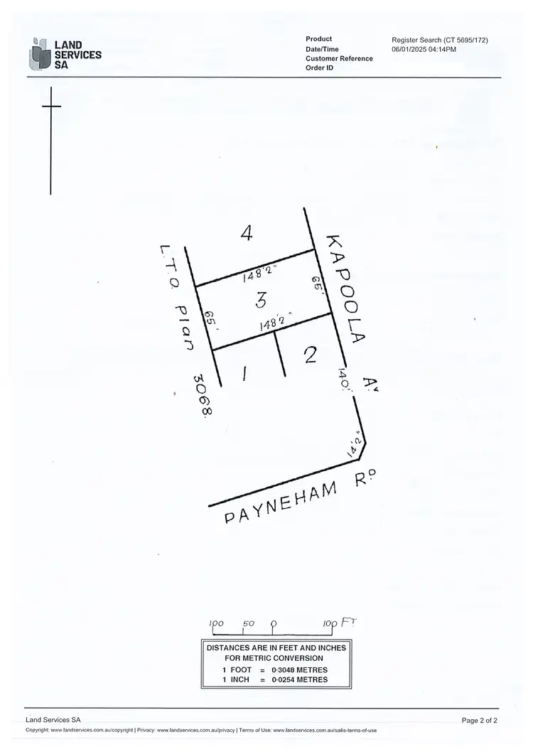 Floorplan of Homely land listing, 1 Kapoola Ave, Felixstow SA 5070