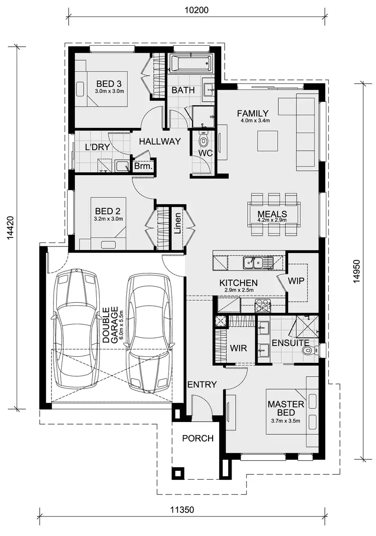 Floorplan of Homely house listing, Lot 43335 Templetona Circuit, Mickleham VIC 3064