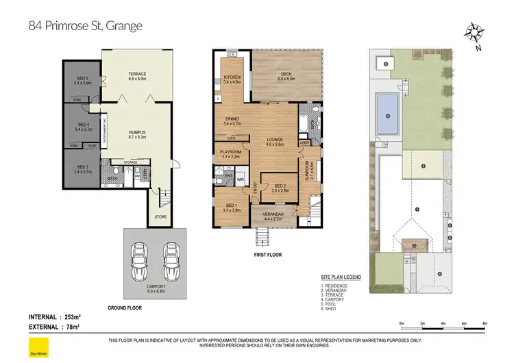 Floorplan of Homely house listing, 84 Primrose Street, Grange QLD 4051