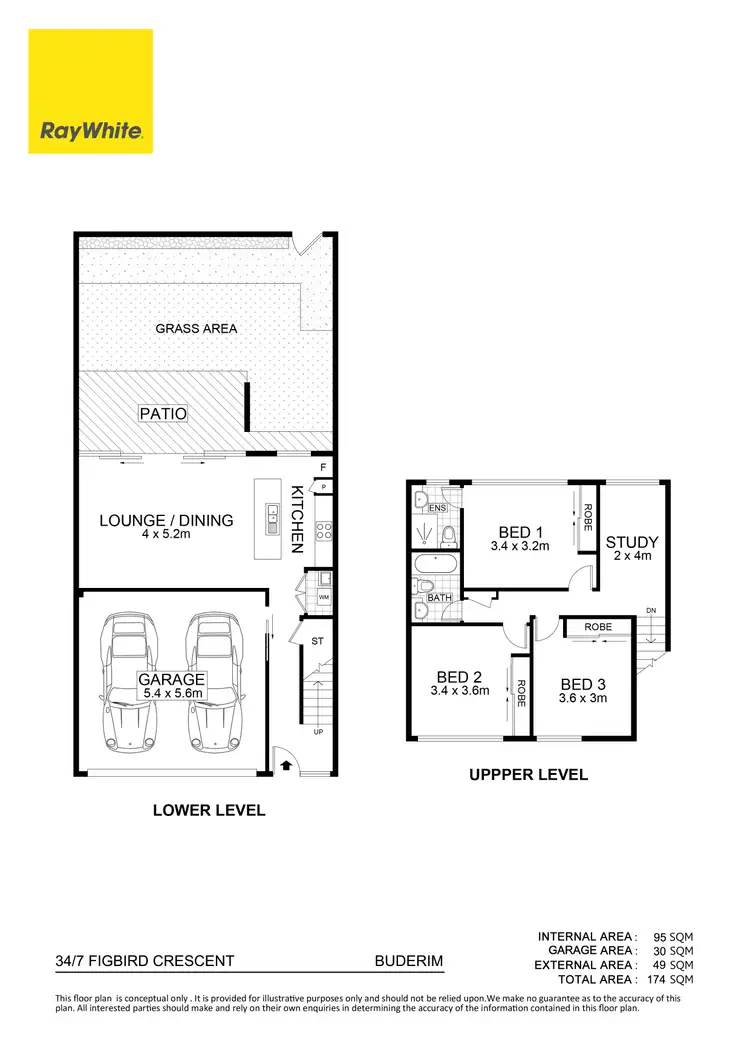Floorplan of Homely townhouse listing, 34/7 Figbird Crescent, Buderim QLD 4556
