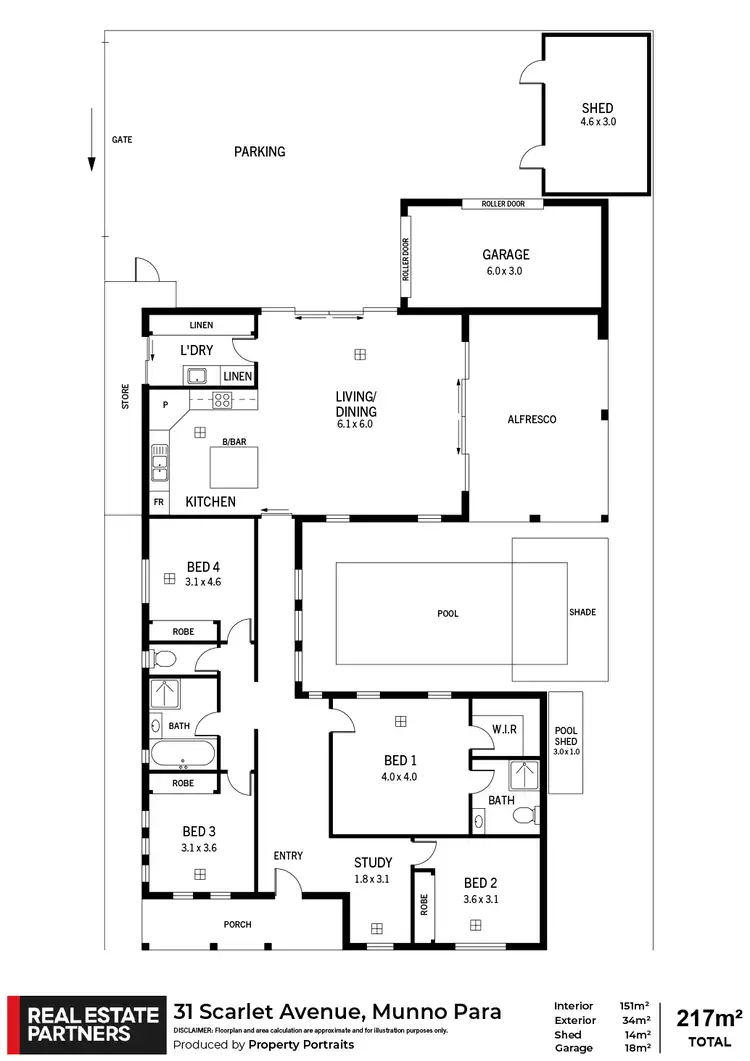 Floorplan of Homely house listing, 31 Scarlet Avenue, Munno Para SA 5115