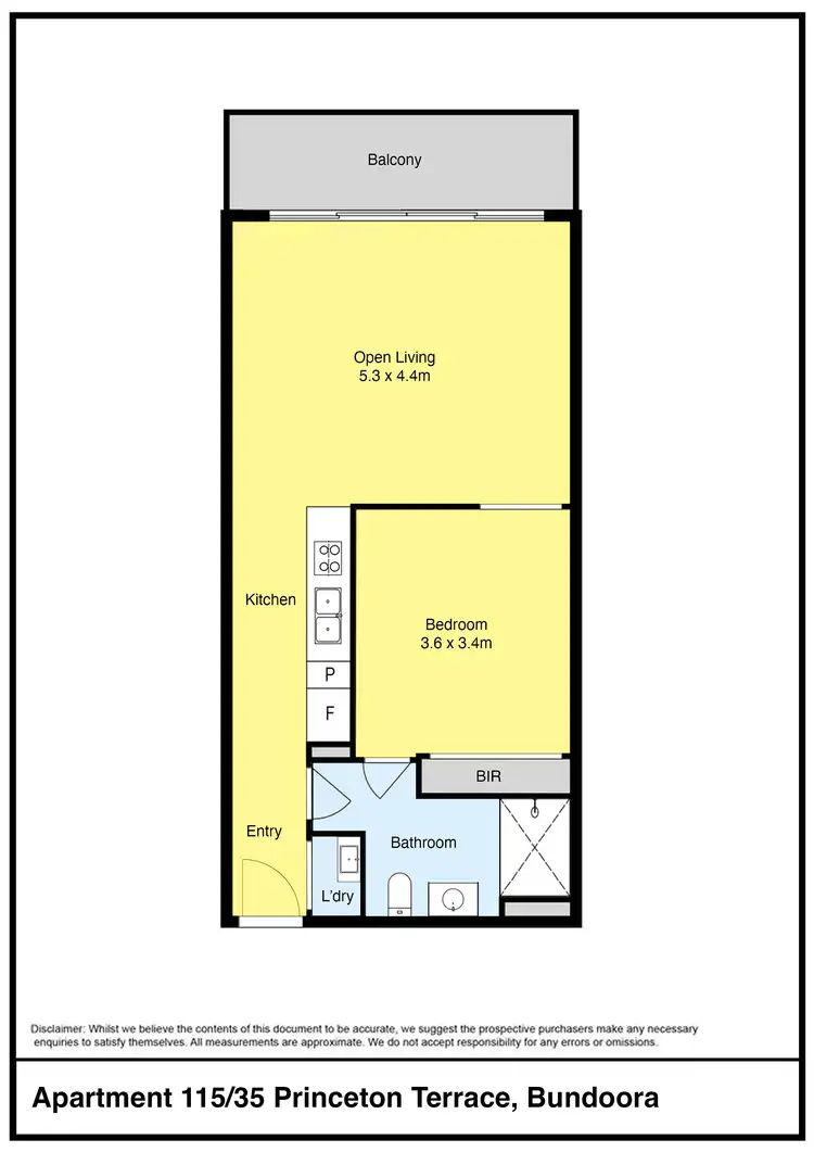 Floorplan of Homely apartment listing, 115/35 Princeton Terrace, Bundoora VIC 3083