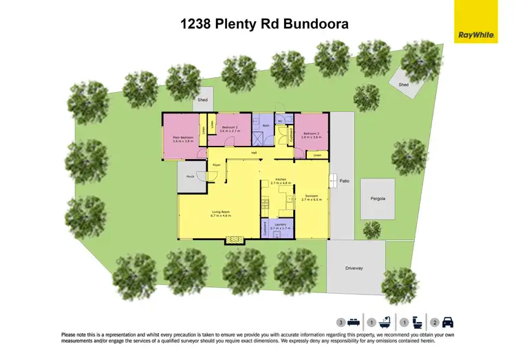 Floorplan of Homely house listing, 1238 Plenty Road, Bundoora VIC 3083