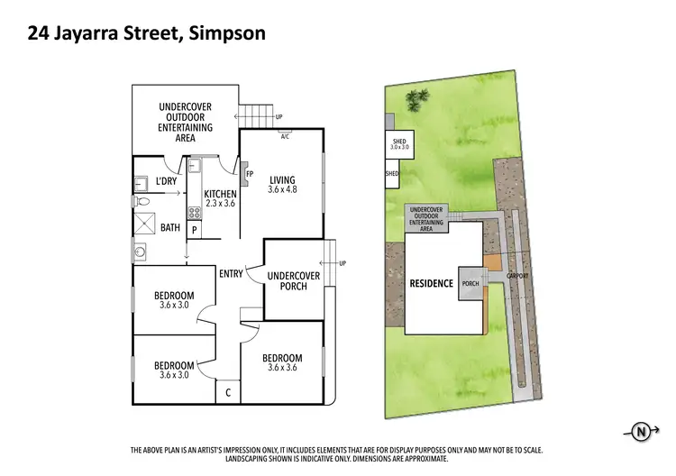 Floorplan of Homely house listing, 24 Jayarra Street, Simpson VIC 3266
