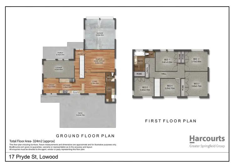 Floorplan of Homely house listing, 17 Pryde Street, Lowood QLD 4311