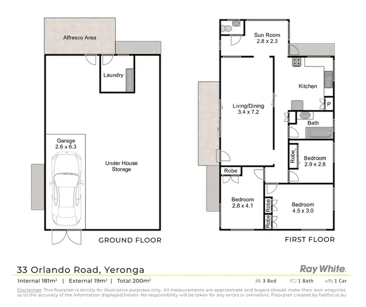 Floorplan of Homely house listing, 33 Orlando Road, Yeronga QLD 4104