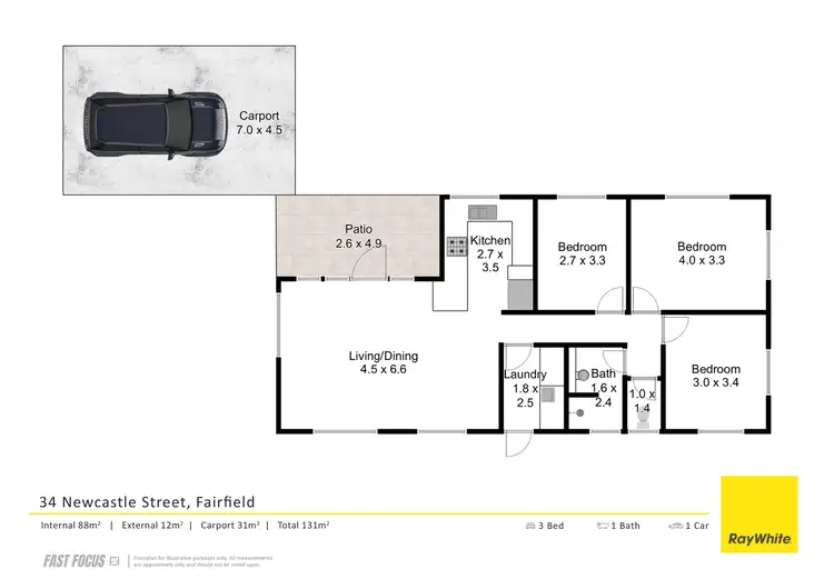 Floorplan of Homely house listing, 34 Newcastle Street, Fairfield QLD 4103