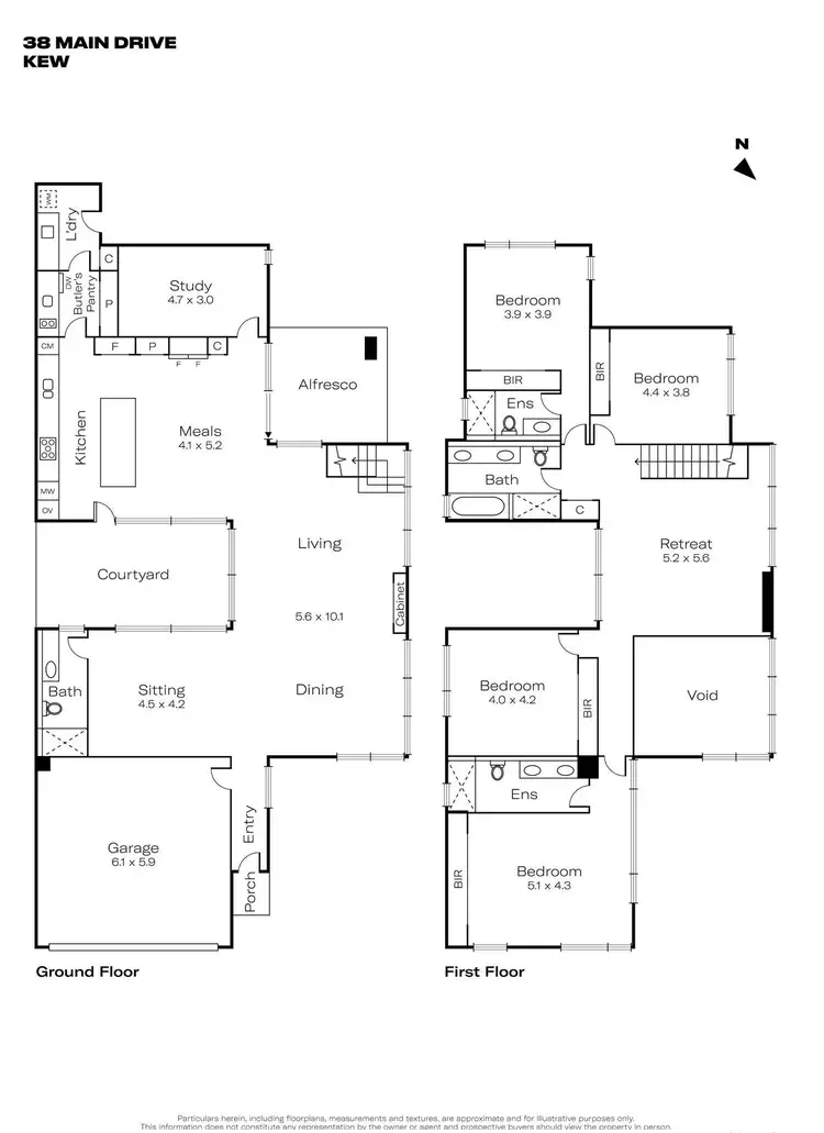 Floorplan of Homely house listing, 38 Main Drive, Kew VIC 3101