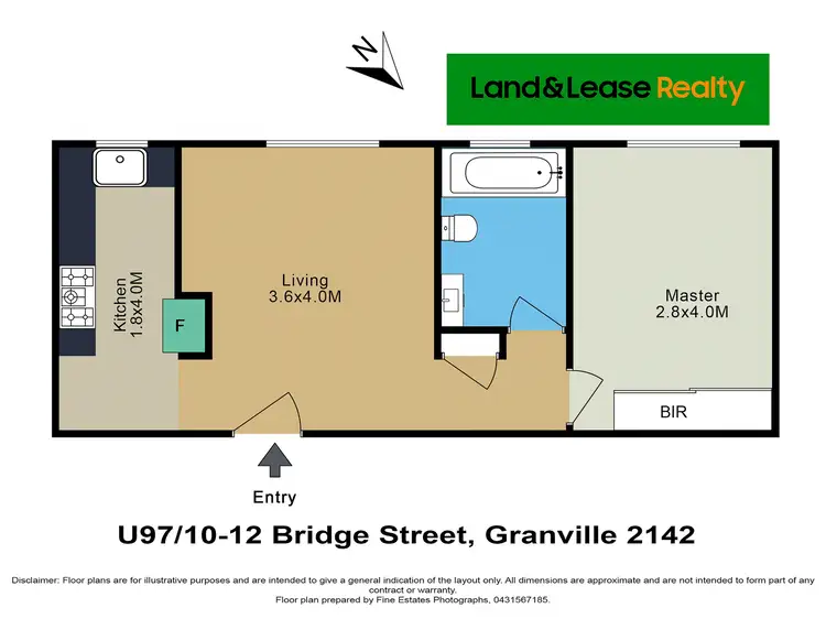 Floorplan of Homely apartment listing, 97/10-12 Bridge Street, Granville NSW 2142