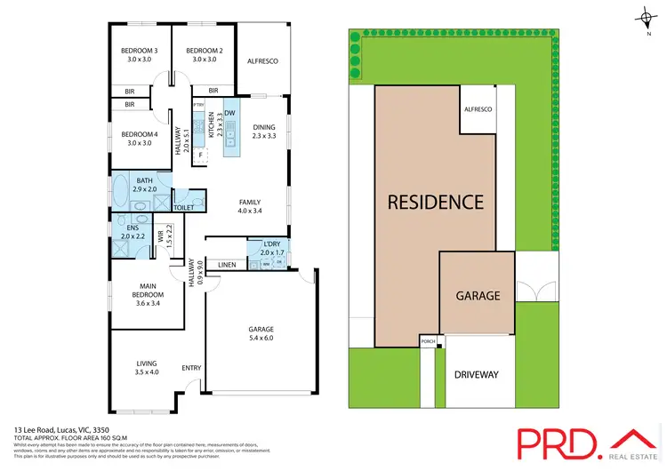 Floorplan of Homely house listing, 13 Lee Road, Lucas VIC 3350
