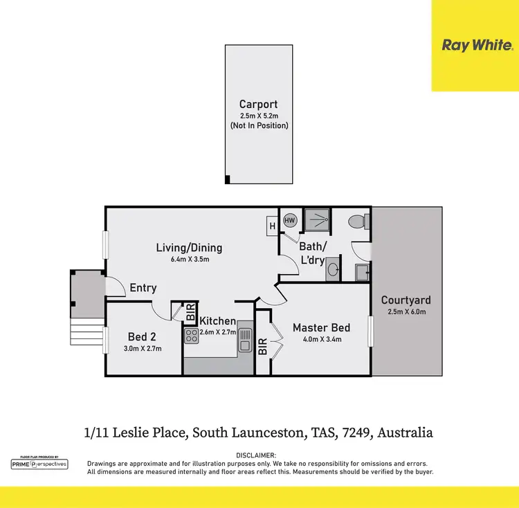 Floorplan of Homely apartment listing, 1/11 Leslie Place, South Launceston TAS 7249