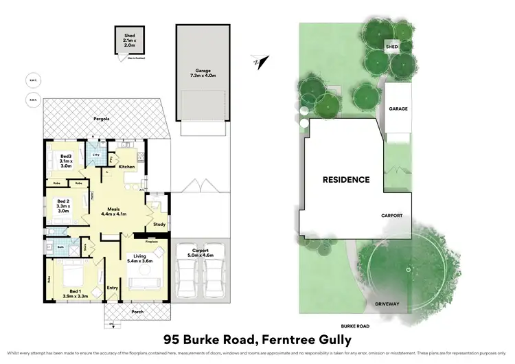 Floorplan of Homely house listing, 95 Burke Road, Ferntree Gully VIC 3156