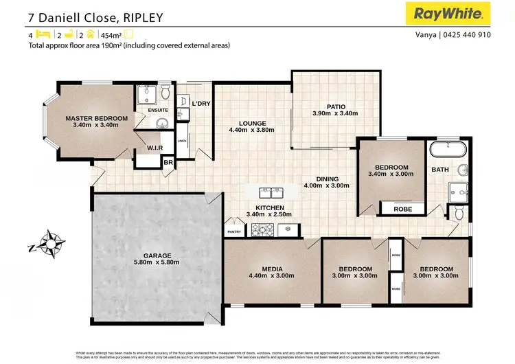 Floorplan of Homely house listing, 7 Daniell Close, Ripley QLD 4306