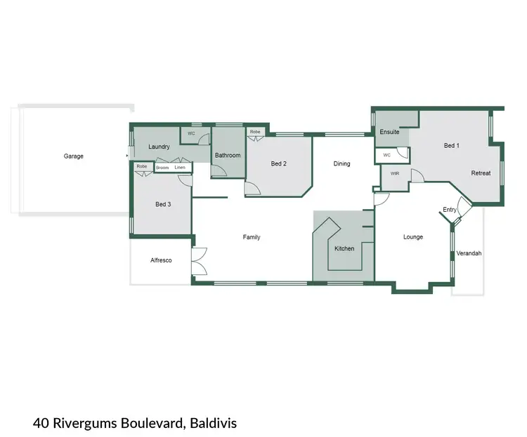 Floorplan of Homely house listing, 40 Rivergums Boulevard, Baldivis WA 6171
